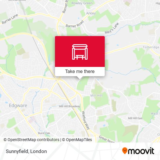 Sunnyfield map