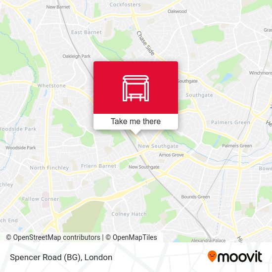 Spencer Road (BG) map