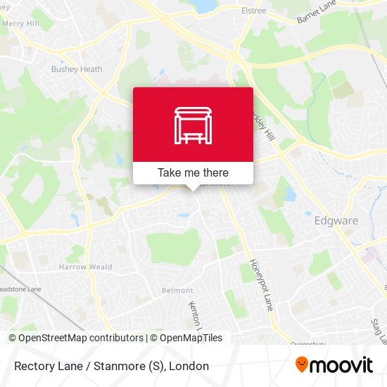Rectory Lane / Stanmore map