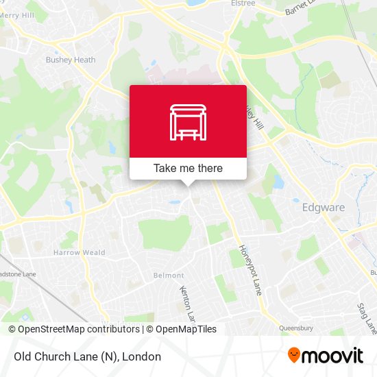 Old Church Lane (N) map