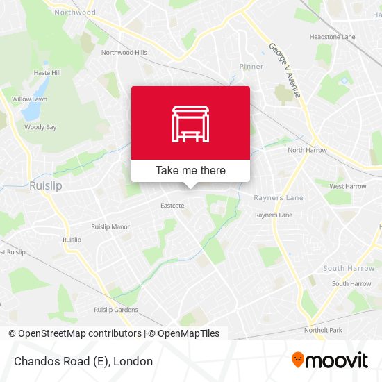 Chandos Road (E) map