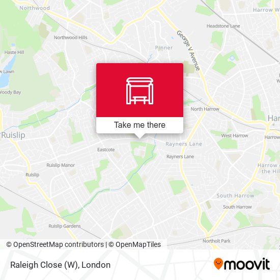 Raleigh Close (W) map