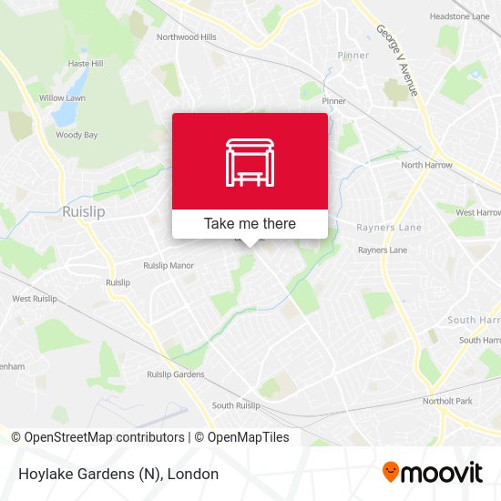 Hoylake Gardens (N) map