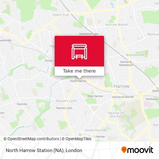 North Harrow Station (NA) map