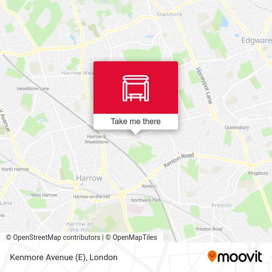 Kenmore Avenue (E) map