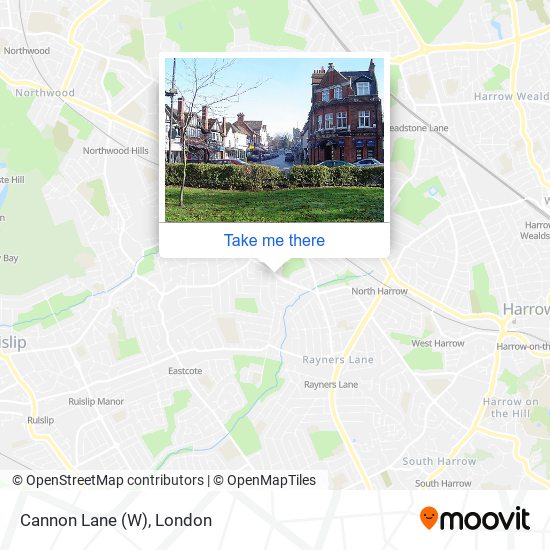 Cannon Lane (W) map