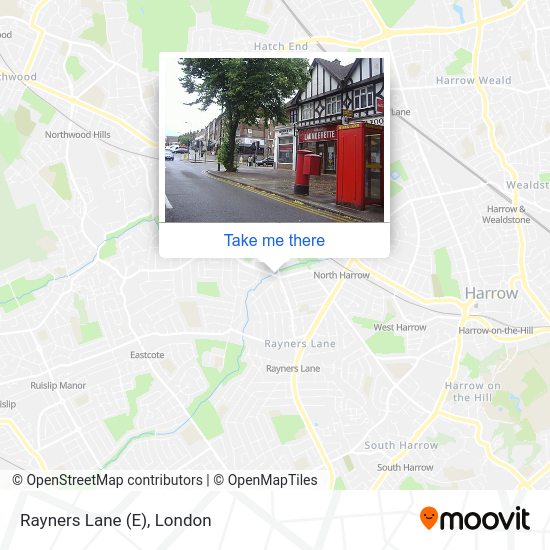 Rayners Lane (E) map