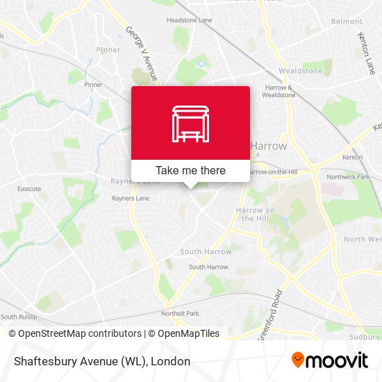 Shaftesbury Avenue (WL) map