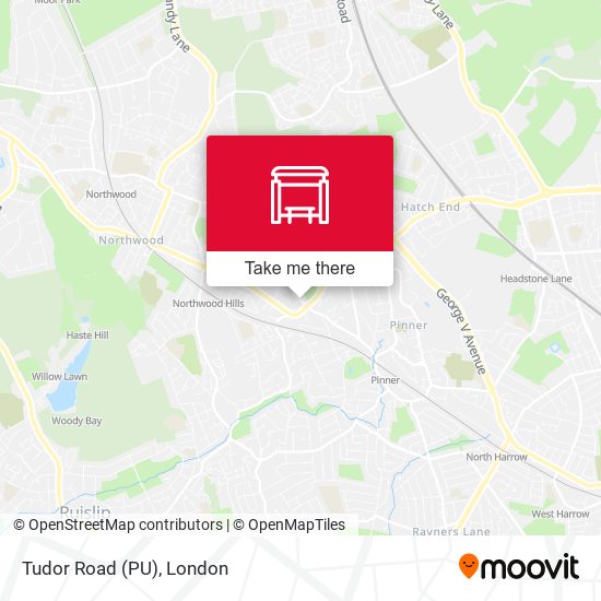 Tudor Road (PU) map