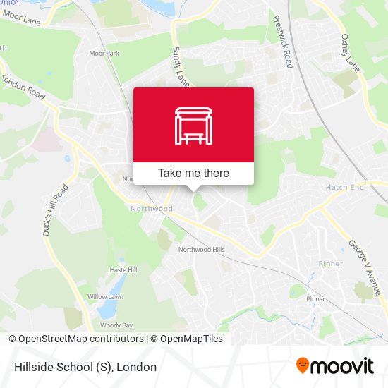 Hillside School map