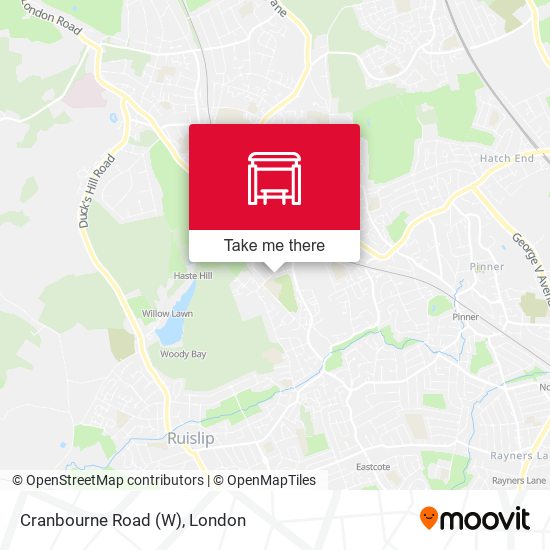Cranbourne Road (W) map
