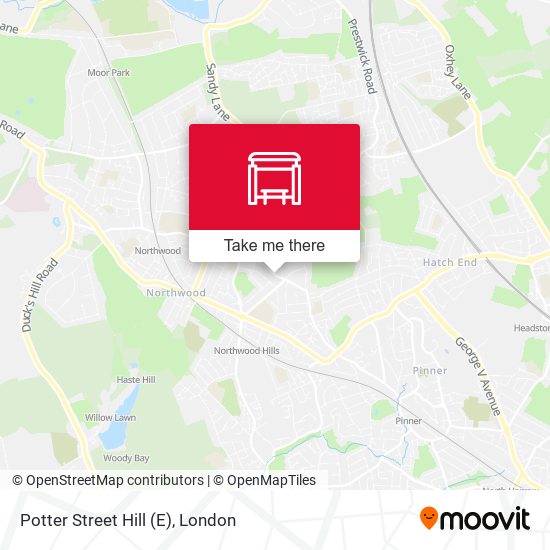 Potter Street Hill (E) map