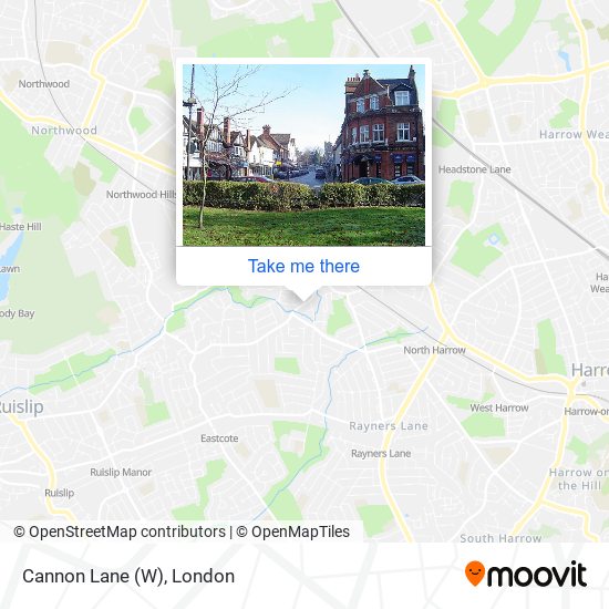 Cannon Lane (W) map