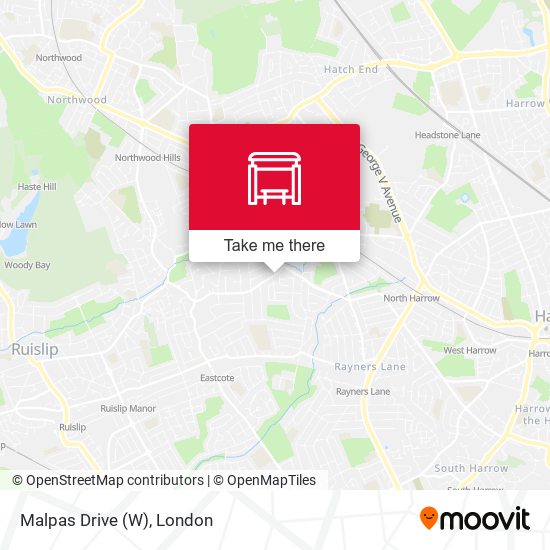 Malpas Drive (W) map