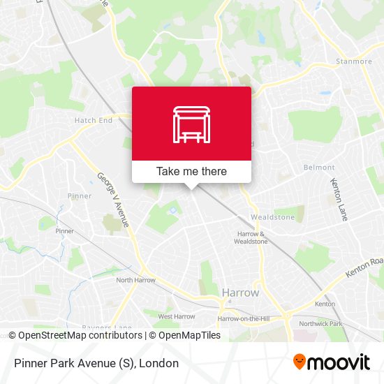 Pinner Park Avenue (S) map