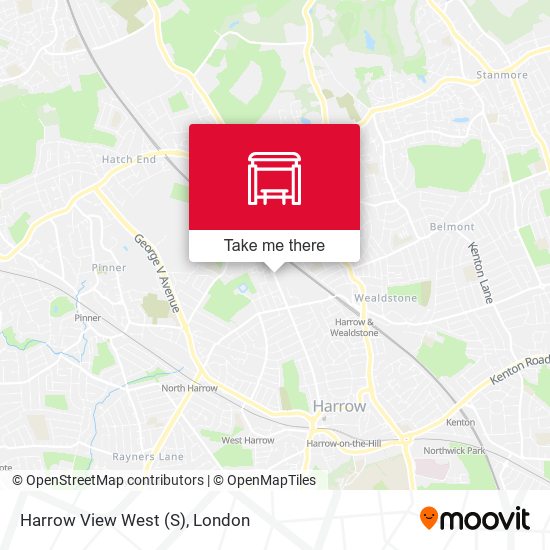 Harrow View West (S) map