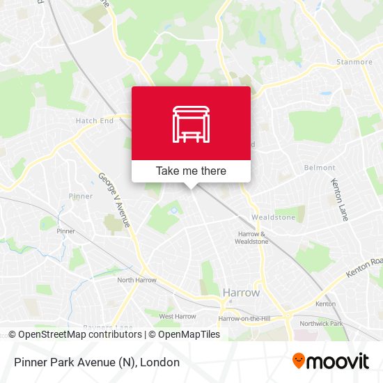 Pinner Park Avenue (N) map