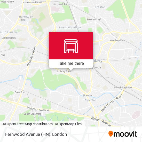 Fernwood Avenue (HN) map