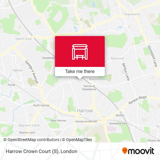 Harrow Crown Court (S) map