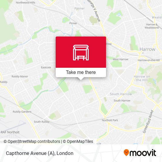 Capthorne Avenue map