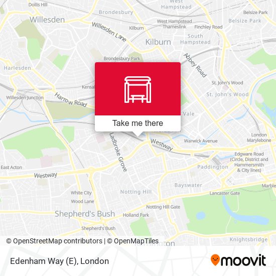 Edenham Way map