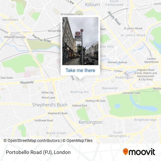 Portobello Road (PJ) map