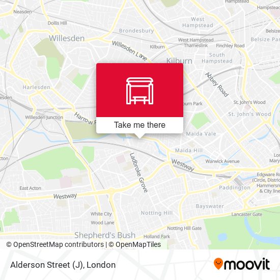 Alderson Street (J) map