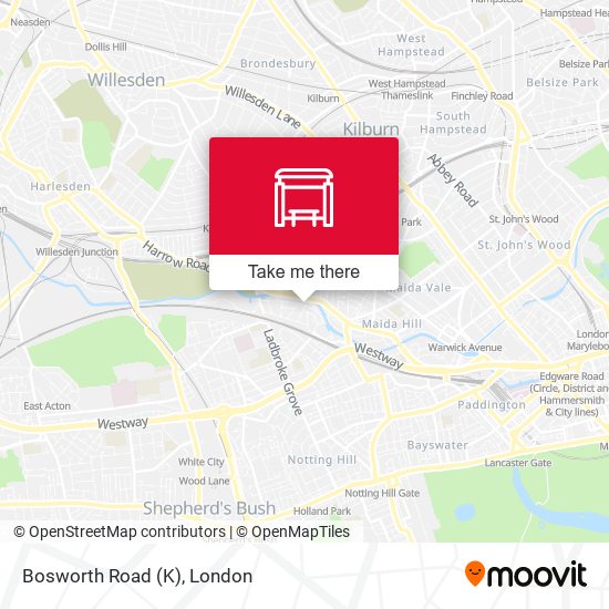 Bosworth Road (K) map