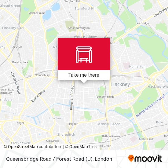 Queensbridge Road / Forest Road (U) map