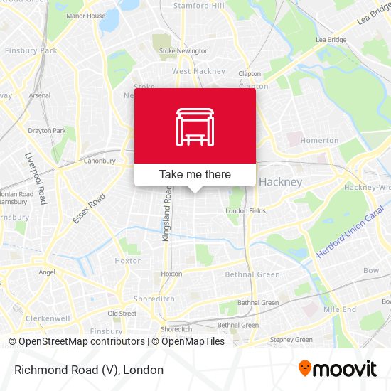 Richmond Road (V) map