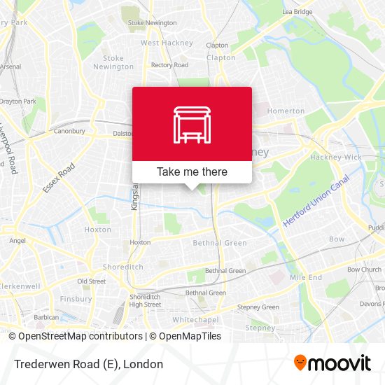 Trederwen Road (E) map