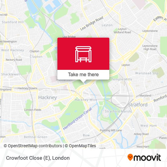 Crowfoot Close (E) map