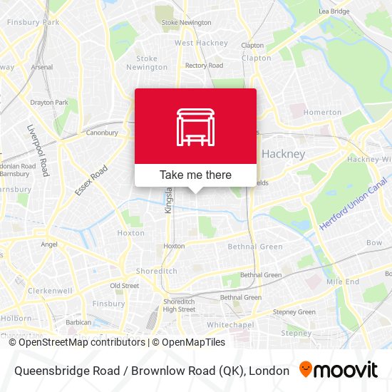 Queensbridge Road / Brownlow Road (QK) map