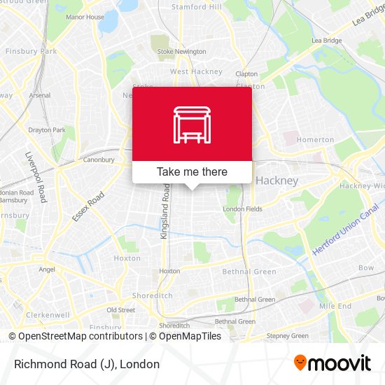 Richmond Road (J) map