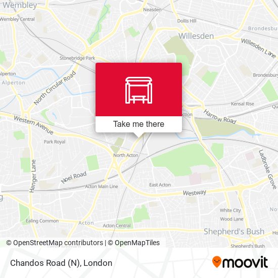 Chandos Road (N) map