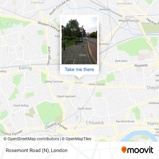 Rosemont Road (N) map