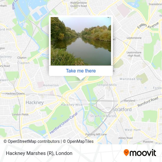 Hackney Marshes (R) map