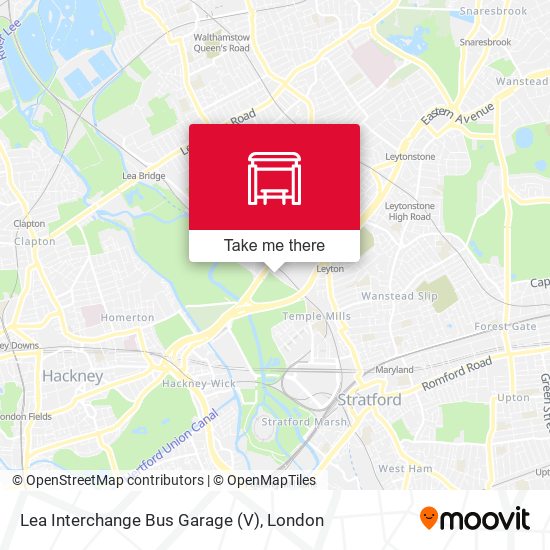 Lea Interchange Bus Garage (V) map