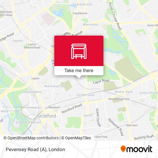 Pevensey Road (A) map