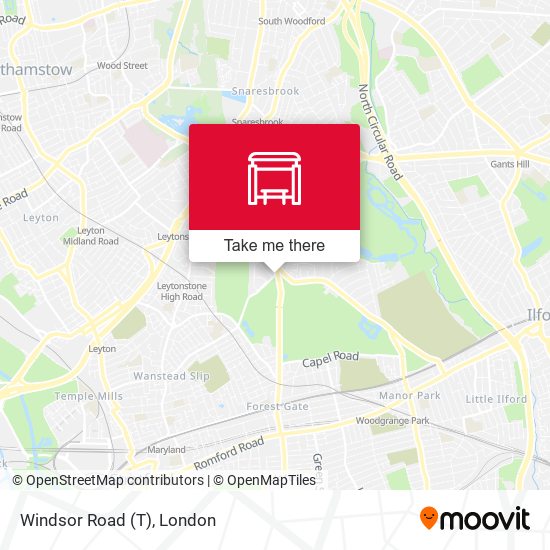 Windsor Road (T) map