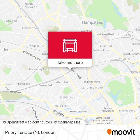 Priory Terrace (N) map