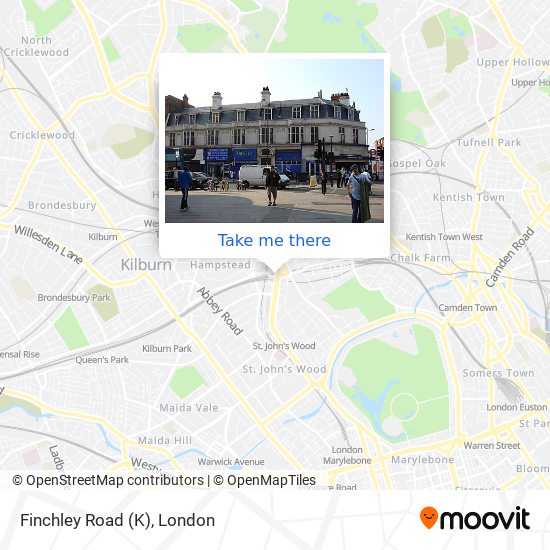 Finchley Road (K) map