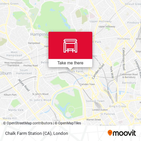 Chalk Farm Station (CA) map
