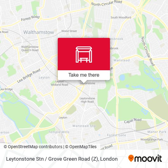 Leytonstone Stn  / Grove Green Road (Z) map