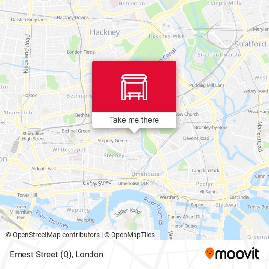 Ernest Street (Q) map