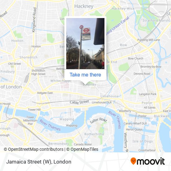 Jamaica Street (W) map