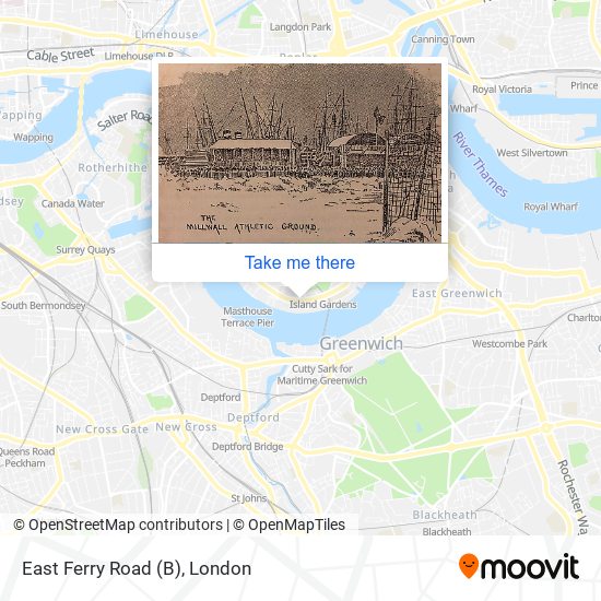 East Ferry Road (B) map