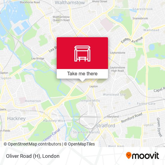 Oliver Road (H) map
