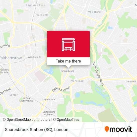 Snaresbrook Station (SC) map