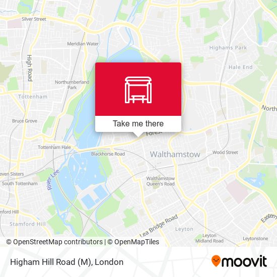 Higham Hill Road (M) map